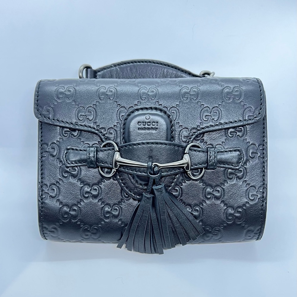 GUCCI Emily mini guccissima flap crossbody bag